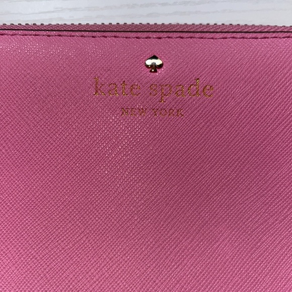 Kate Spade Long Zip Wallet in Bubblegum Pink - Picture 2 of 5